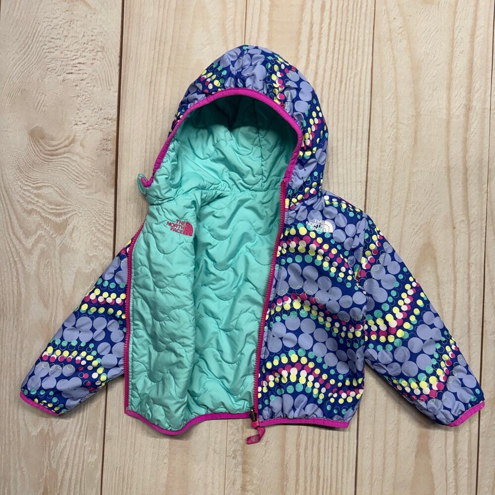 The North Face Baby Girls 18-24M Reversible Perrito Insulated Hooded Jacket